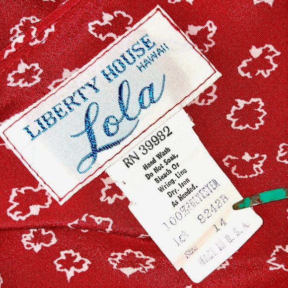 Liberty House LOLA Hawaian Maxi Dress Vintage 80's - Picture 9 of 14